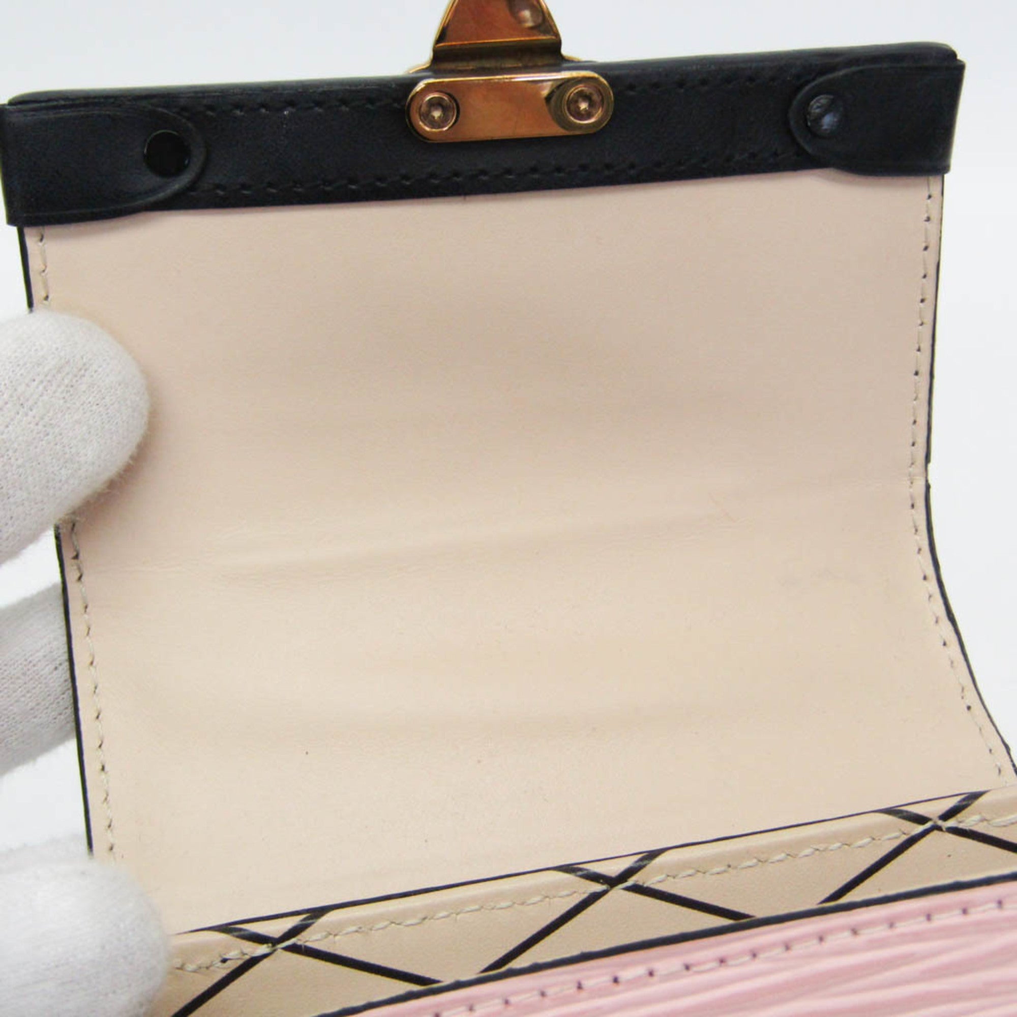 Louis Vuitton Vertical Trunk Pochette Epi Leather Black Leather Clutche & Pouche Bag (Pre-Owned)