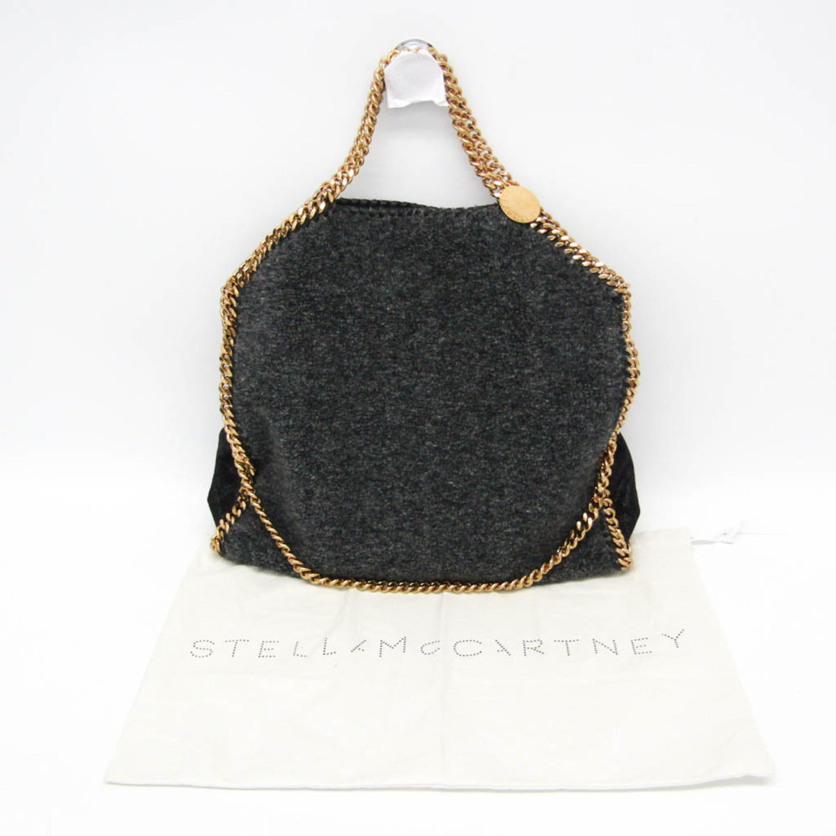 Stella Mccartney Falabella Faux Leather Gray Polyester Shoulder Bag Bag (Pre-Owned)