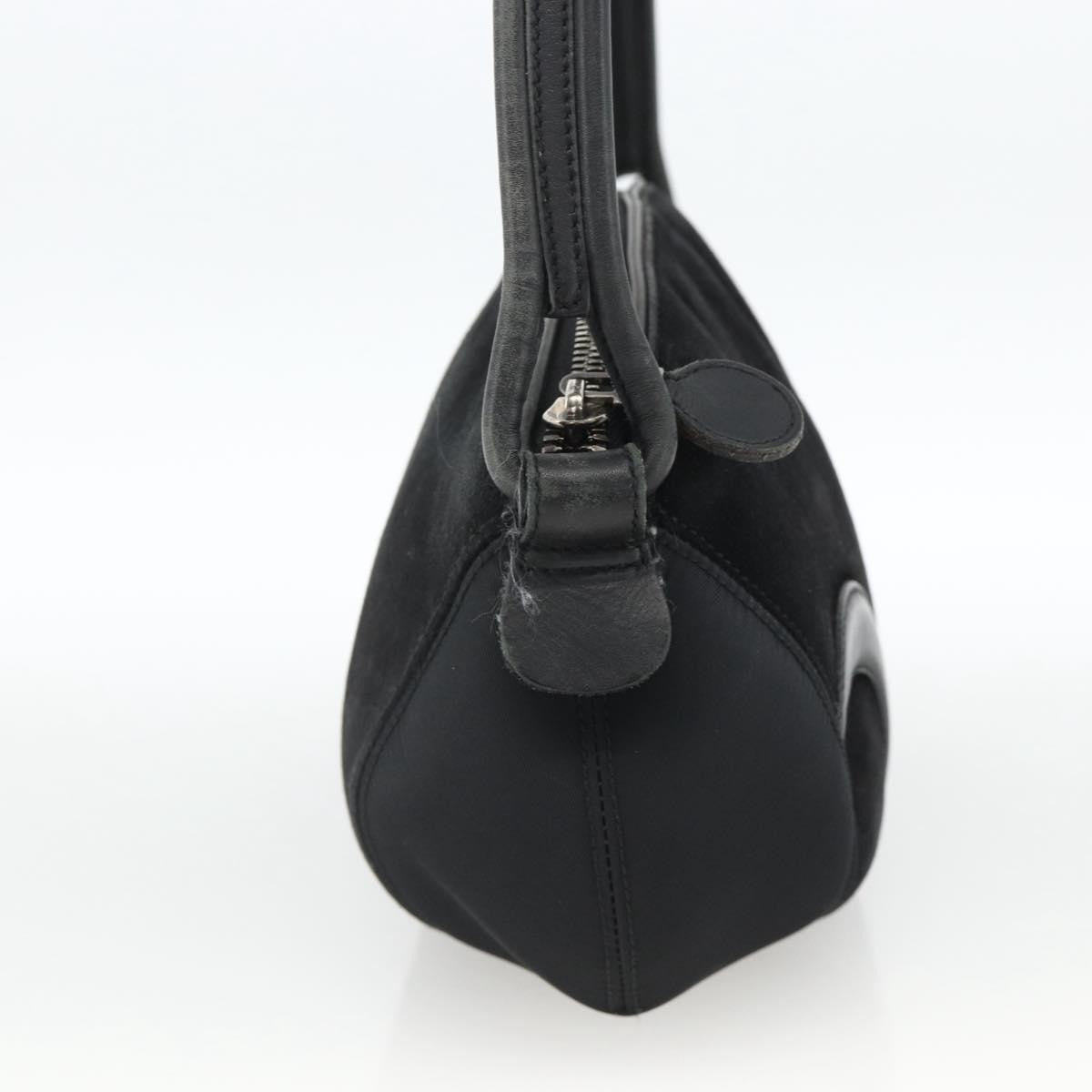 Salvatore Ferragamo Gancini Suede Black Suede Shoulder Bag Bag (Pre-Owned)