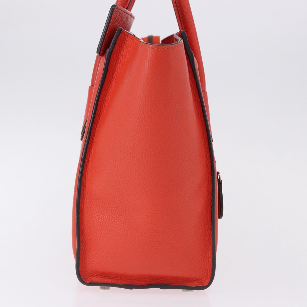 Celine Luggage Smooth Leather Red Leather Handbag (Pre-Owned)
