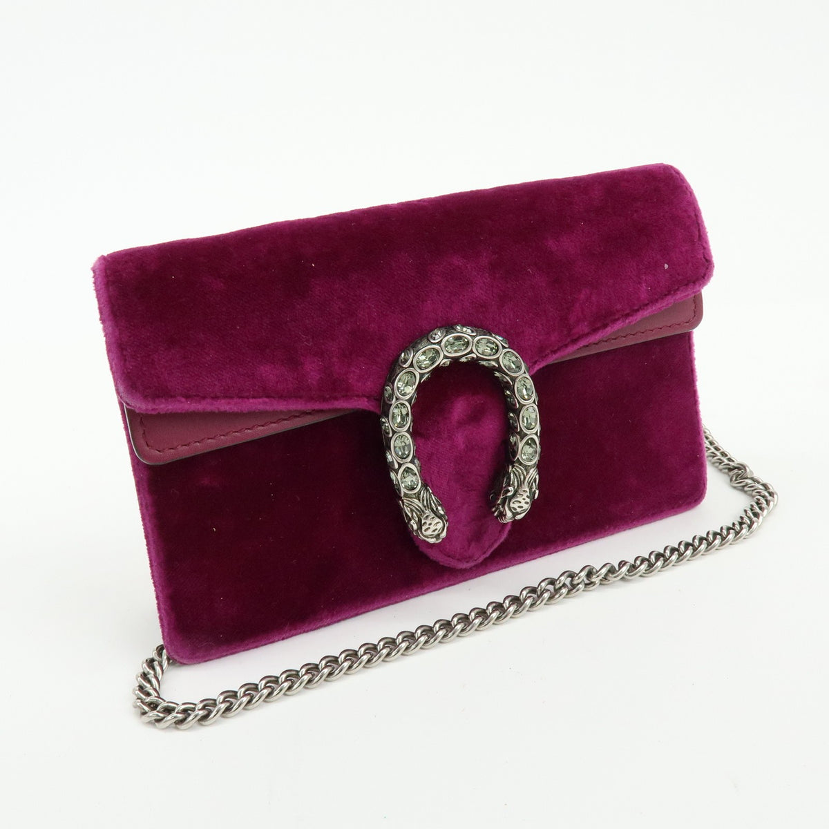 Gucci Dionysus Velvet Purple Velvet Handbag (Pre-Owned)