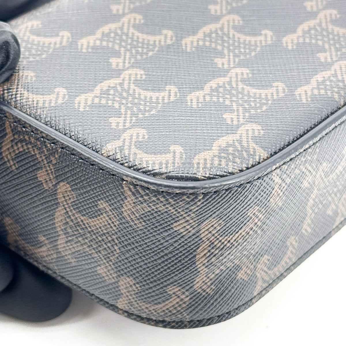 Celine Triomphe Triomphe Coated Canvas Black Canvas Shoulder Bag Bag (Pre-Owned)