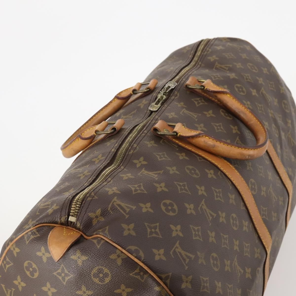 Louis Vuitton Keepall Monogram Canvas Brown Canvas Travel Bag Bag (Pre-Owned)