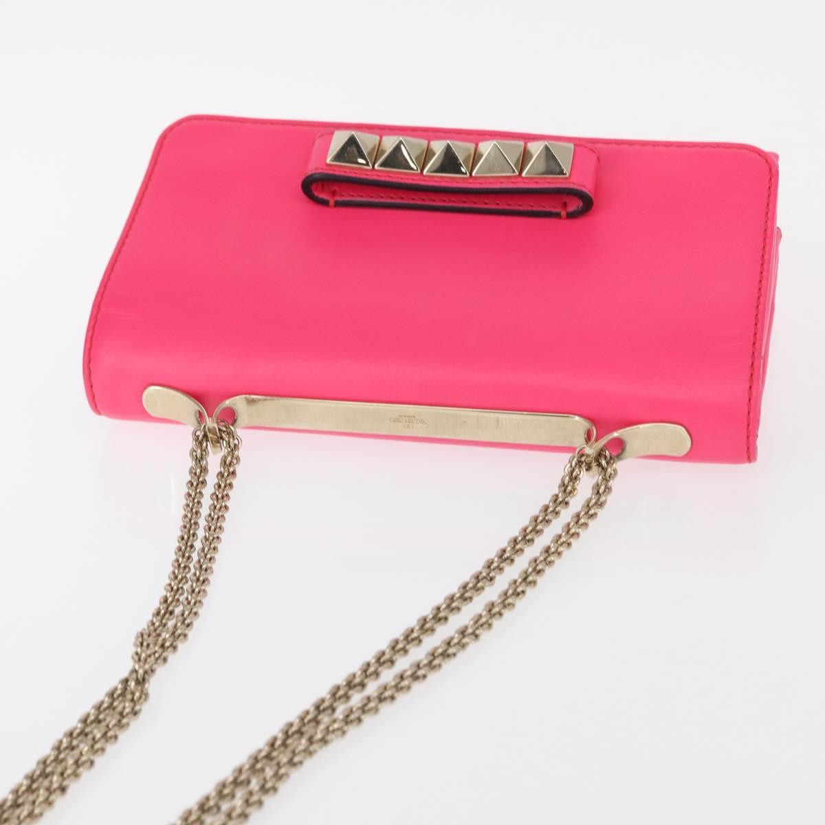 Valentino Garavani Va Va Voom Clutch Leather Pink Leather Shoulder Bag Bag (Pre-Owned)