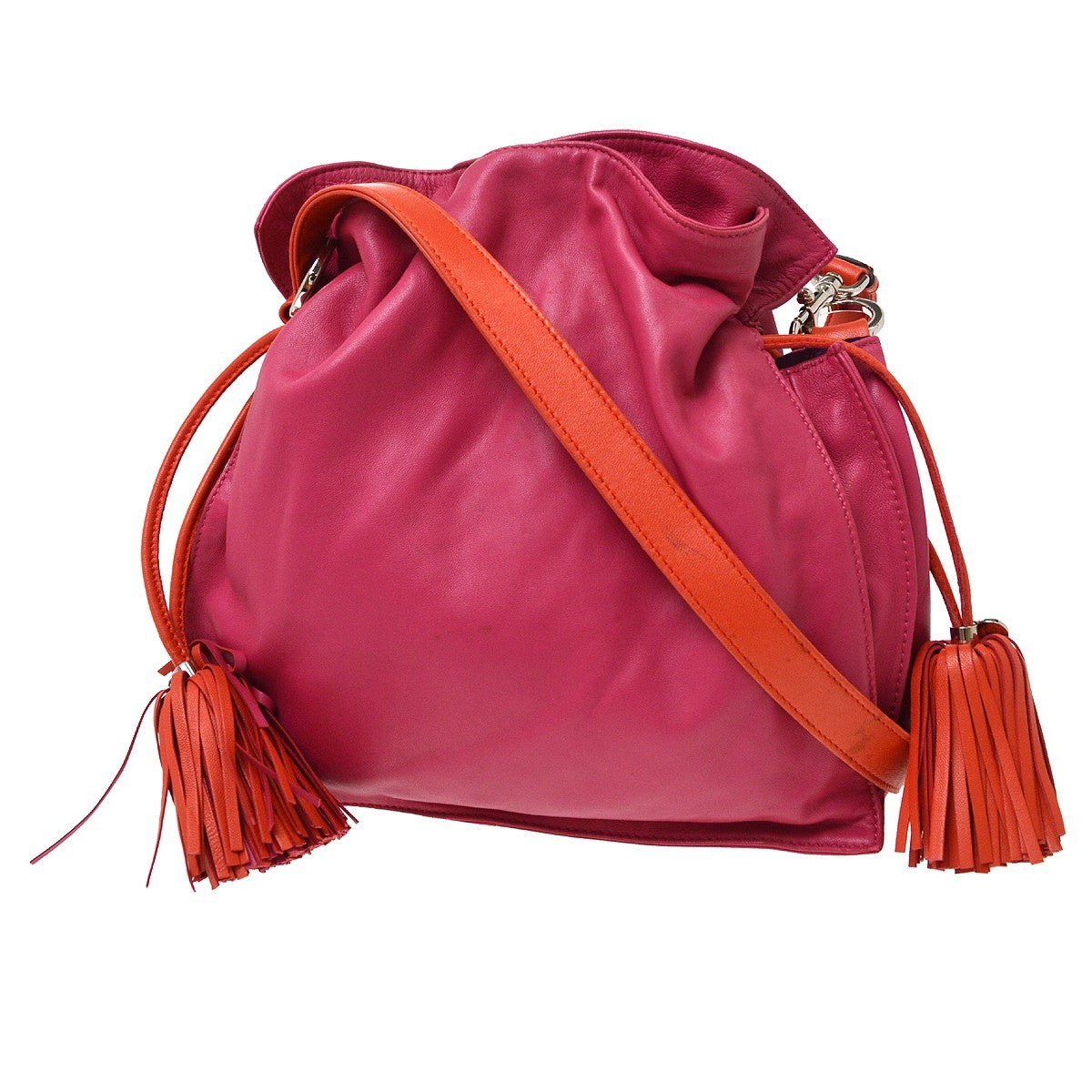 Loewe Flamenco Leather Pink Leather Shoulder Bag Bag (Pre-Owned)