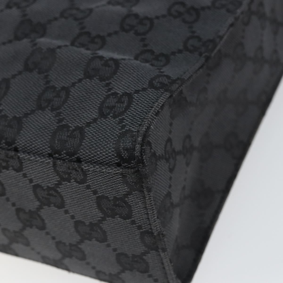 Gucci Jackie Gg Canvas Black Canvas Tote Bag Bag (Pre-Owned)