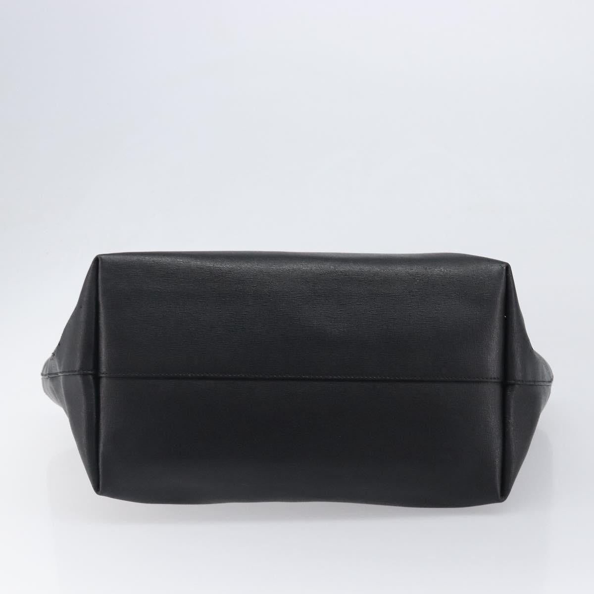 Fendi Monster Roll Leather Black Leather Tote Bag Bag (Pre-Owned)