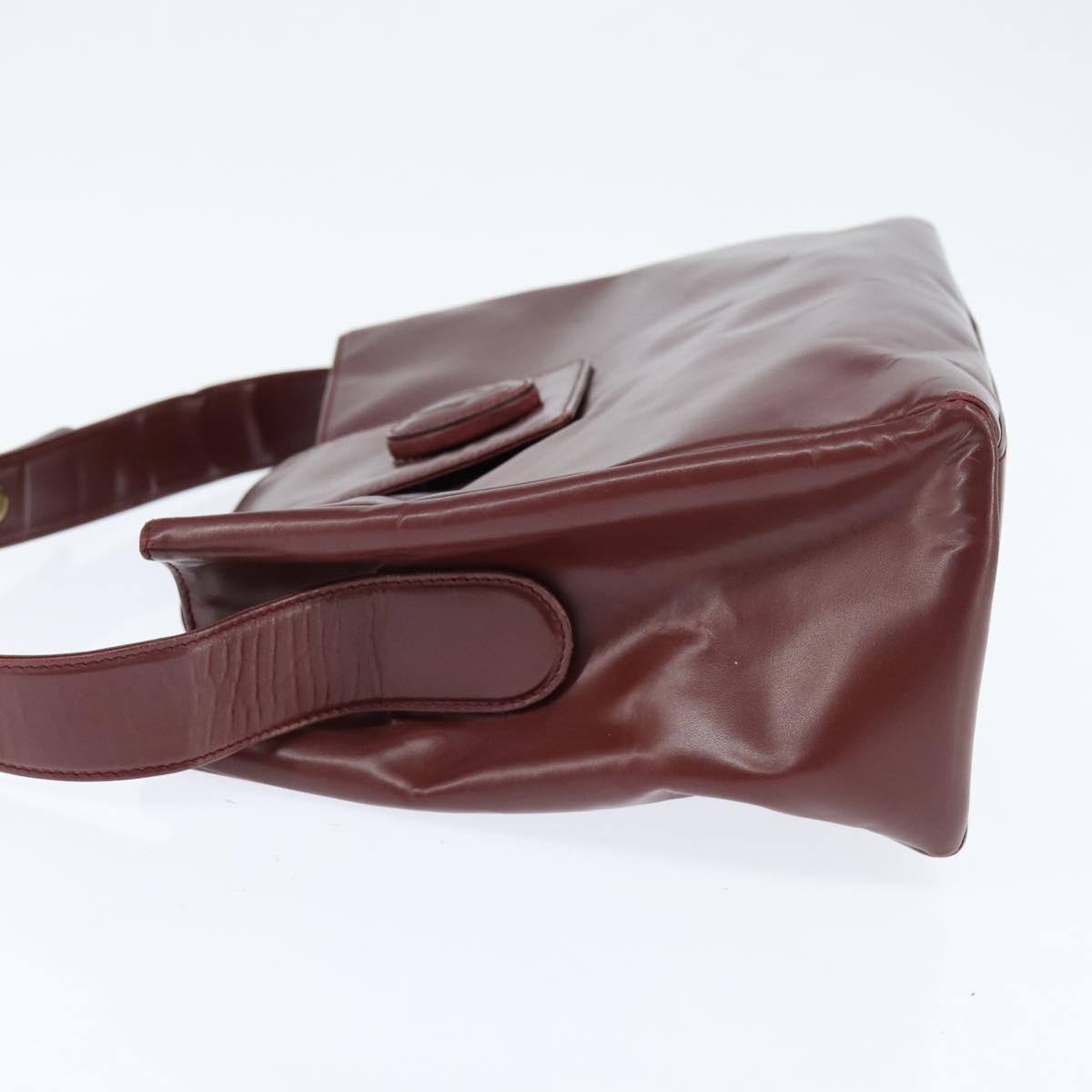 Cartier Must De Cartier Leather Burgundy Leather Shoulder Bag Bag (Pre-Owned)