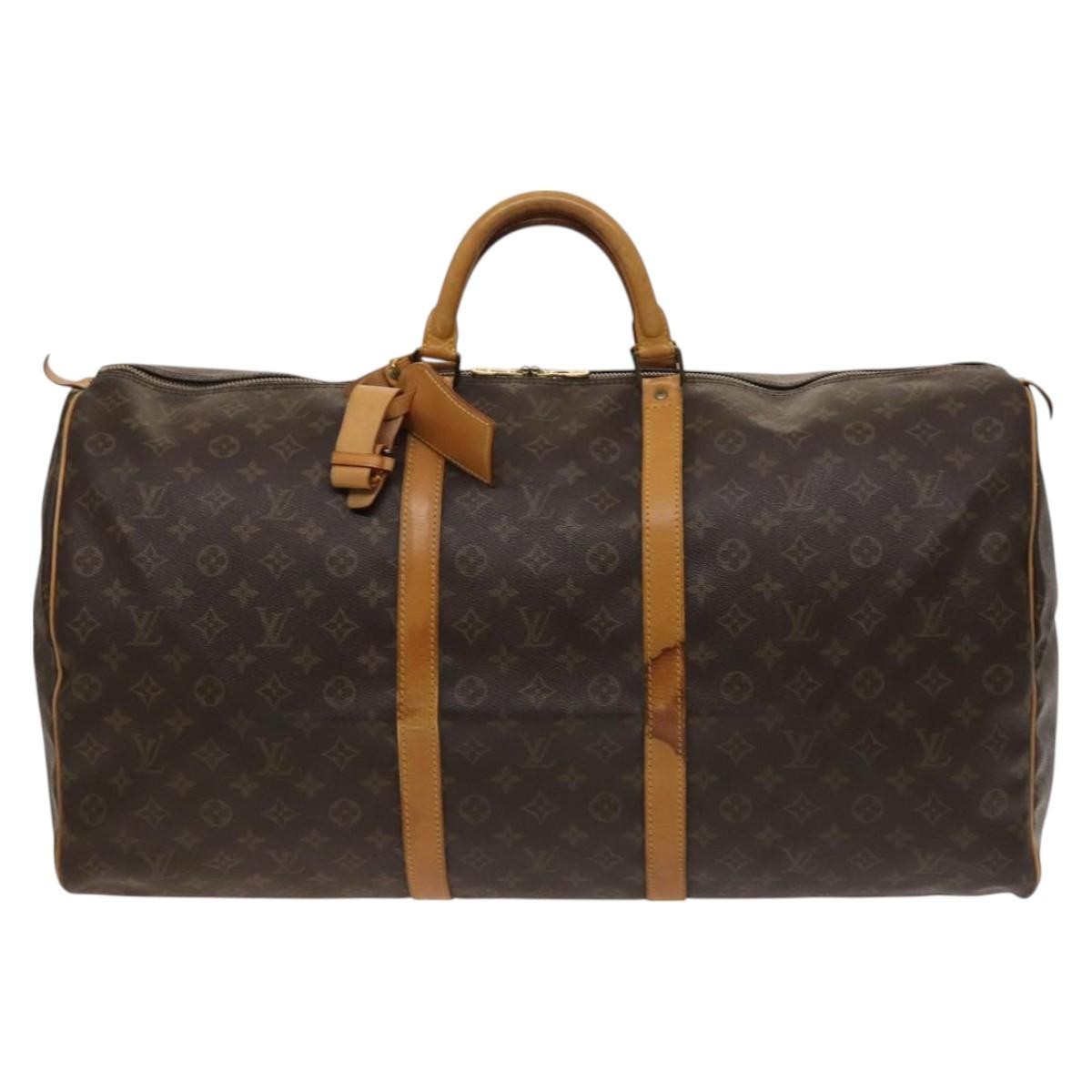 Louis Vuitton Keepall Monogram Canvas Brown Canvas Travel Bag Bag (Pre-Owned)