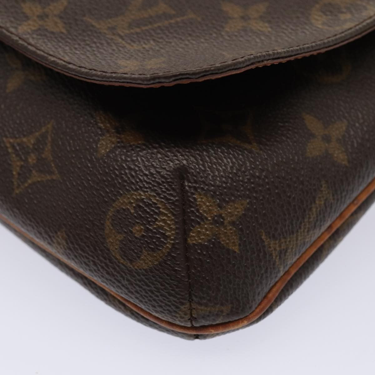 Louis Vuitton Musette Monogram Canvas Brown Canvas Shoulder Bag Bag (Pre-Owned)