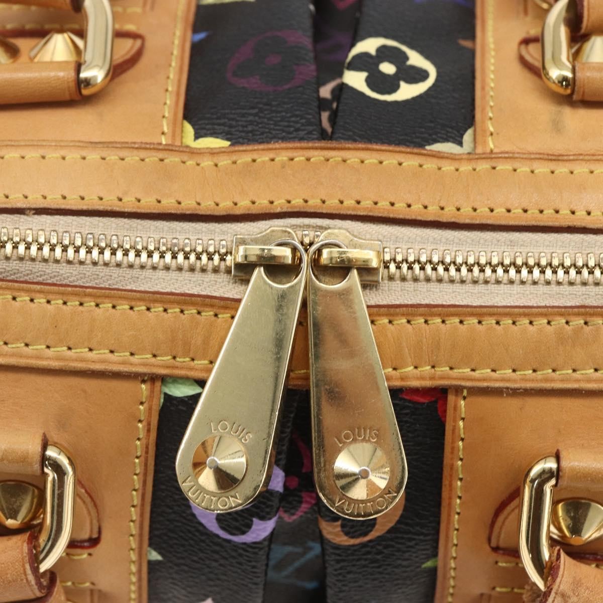 Louis Vuitton Courtney Monogram Multicolor Black Canvas Handbag (Pre-Owned)