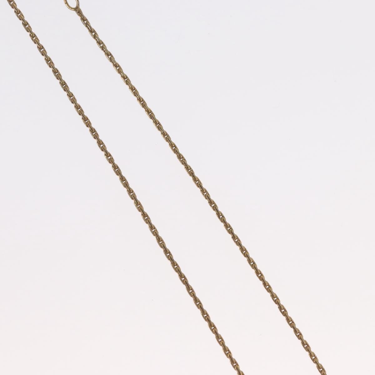 Christian Dior Cd Pendant Metal And Crystals Gold Metal Necklace Jewelry (Pre-Owned)