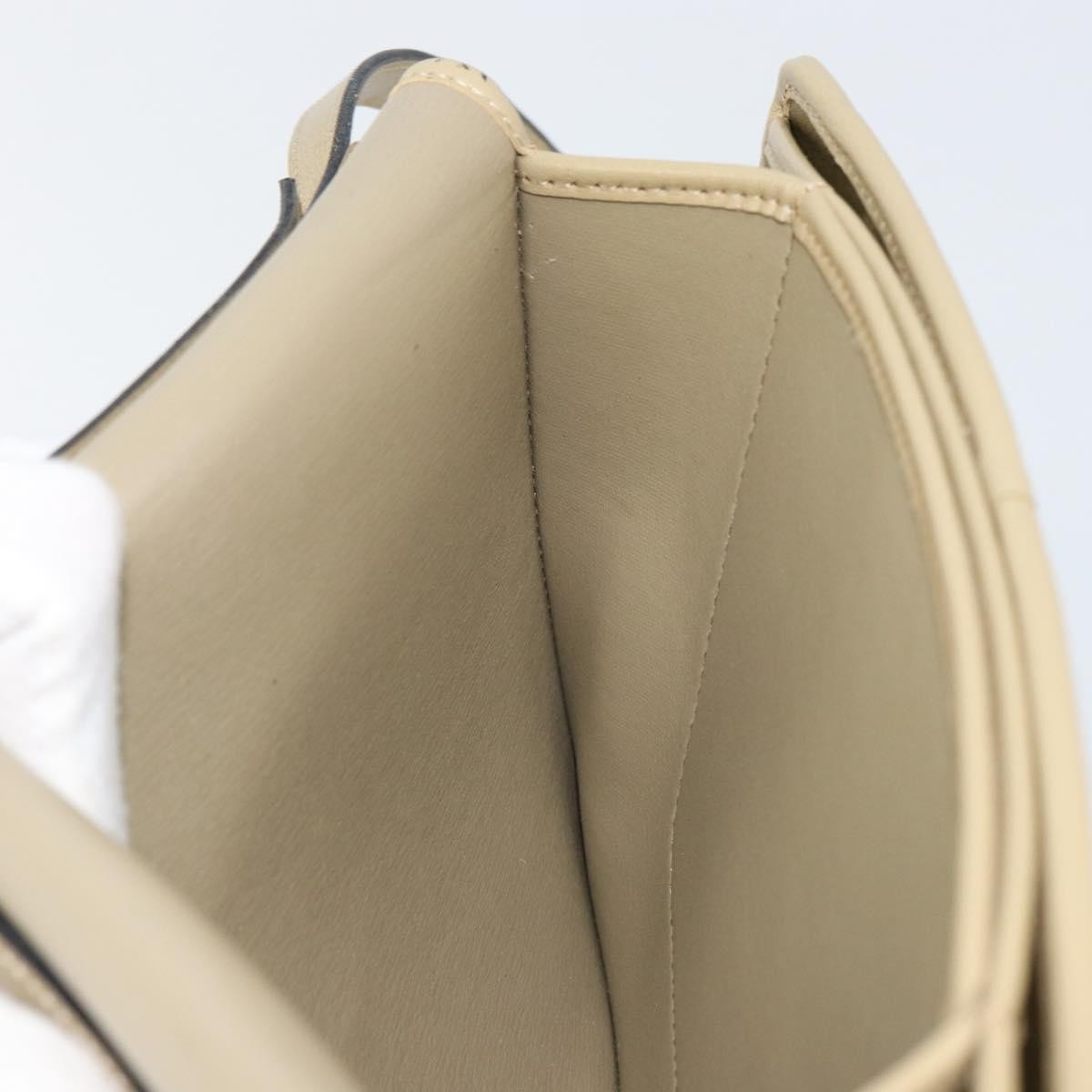 Christian Dior Vintage Leather Beige Leather Shoulder Bag Bag (Pre-Owned)