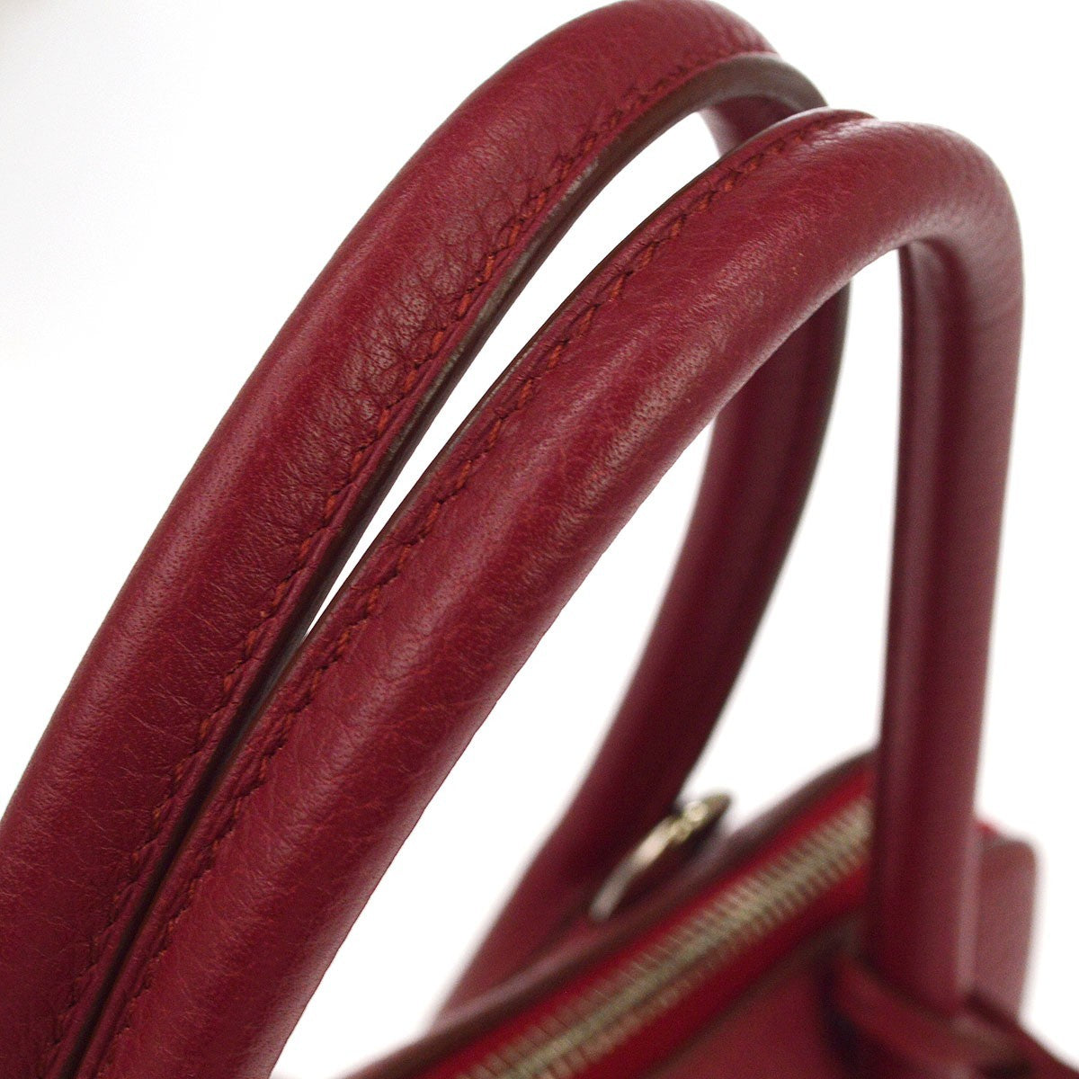 Hermes Bolide Clemence Red Leather Handbag (Pre-Owned)