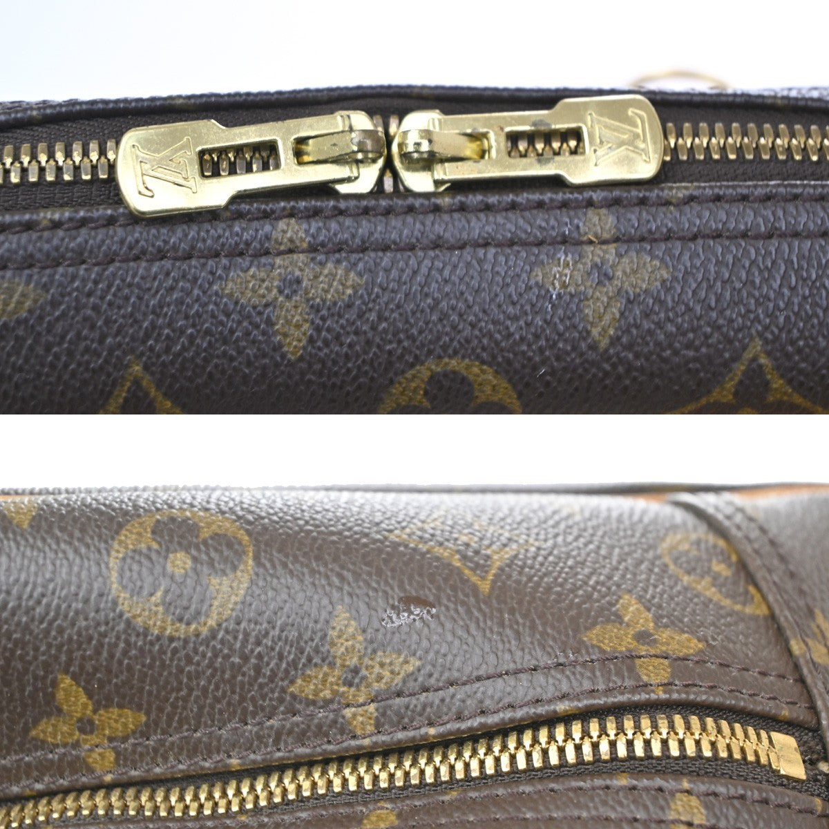 Louis Vuitton Deauville Monogram Canvas Brown Canvas Handbag (Pre-Owned)