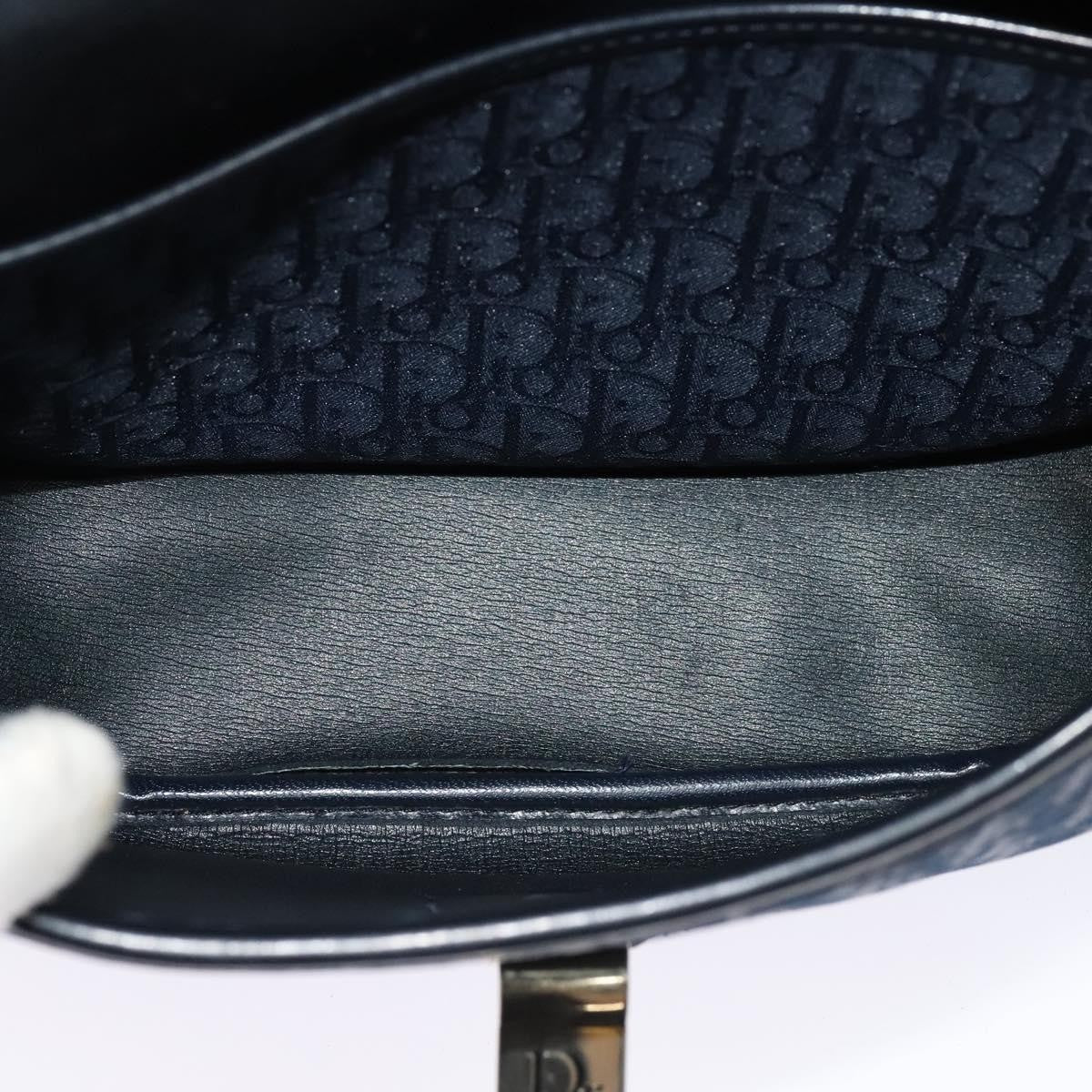 Christian Dior Vintage Trotter Canvas Navy Canvas Shoulder Bag Bag (Pre-Owned)