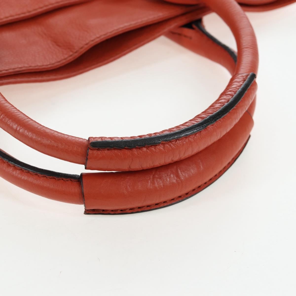 Chloe Paddington Leather Orange Leather Tote Bag Bag (Pre-Owned)