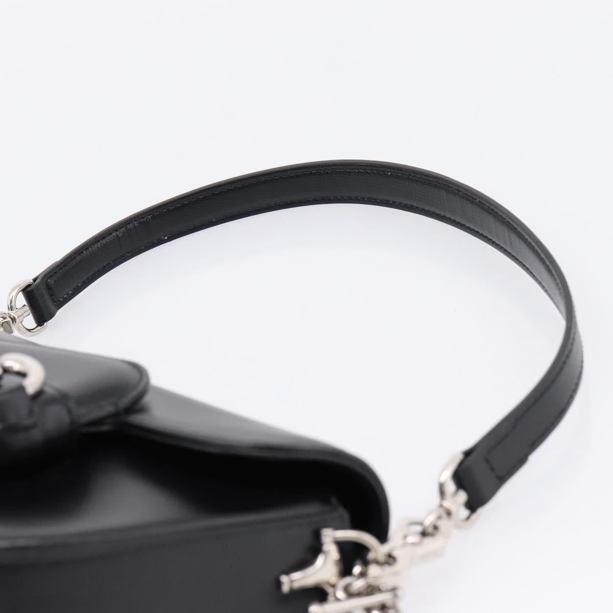 Gucci Horsebit 1955 Asymmetric Leather Black Leather Shoulder Bag Bag (Pre-Owned)