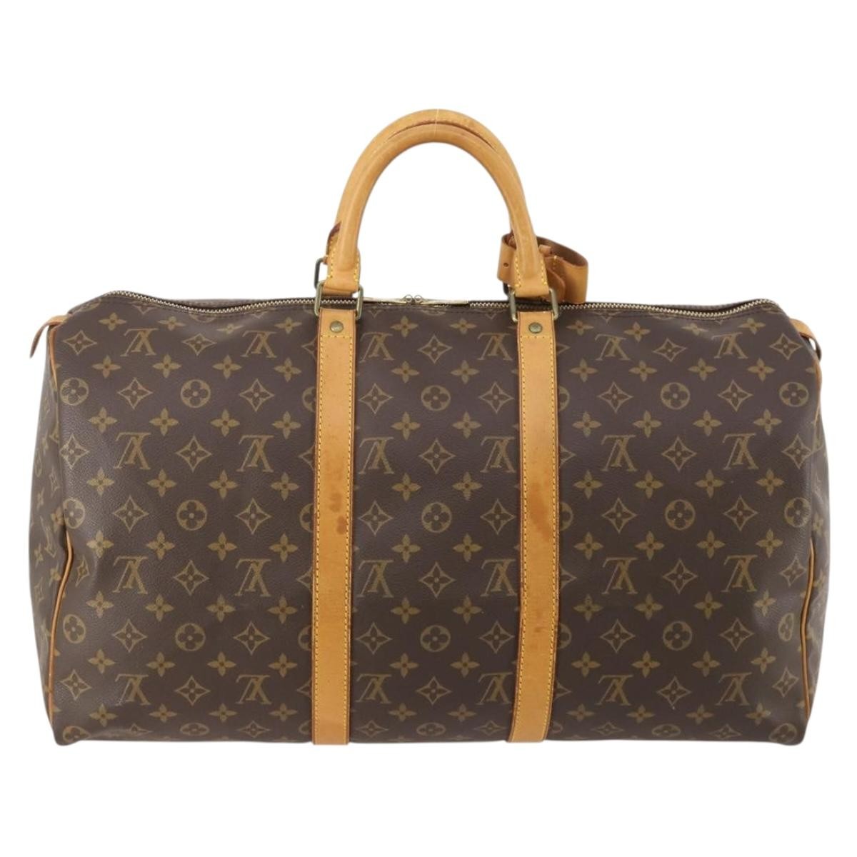 Louis Vuitton Keepall Monogram Canvas Brown Canvas Travel Bag Bag (Pre-Owned)