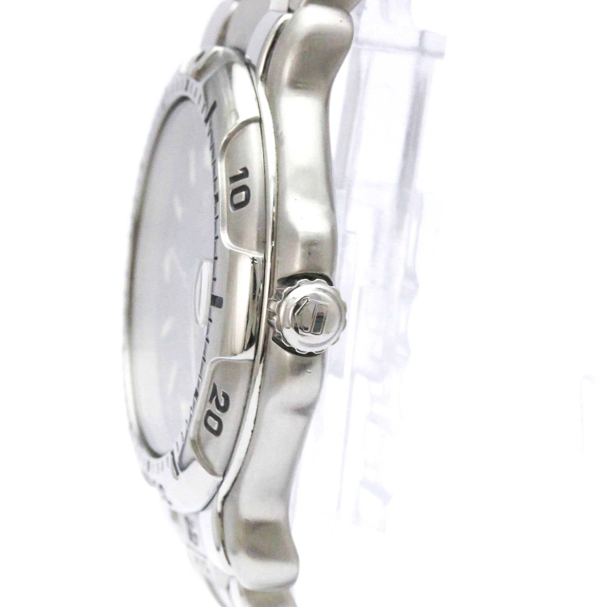 Tag Heuer Professional 6000 Quartz Stainless Steel With Plated Metal And Leather Watch (Pre-Owned)