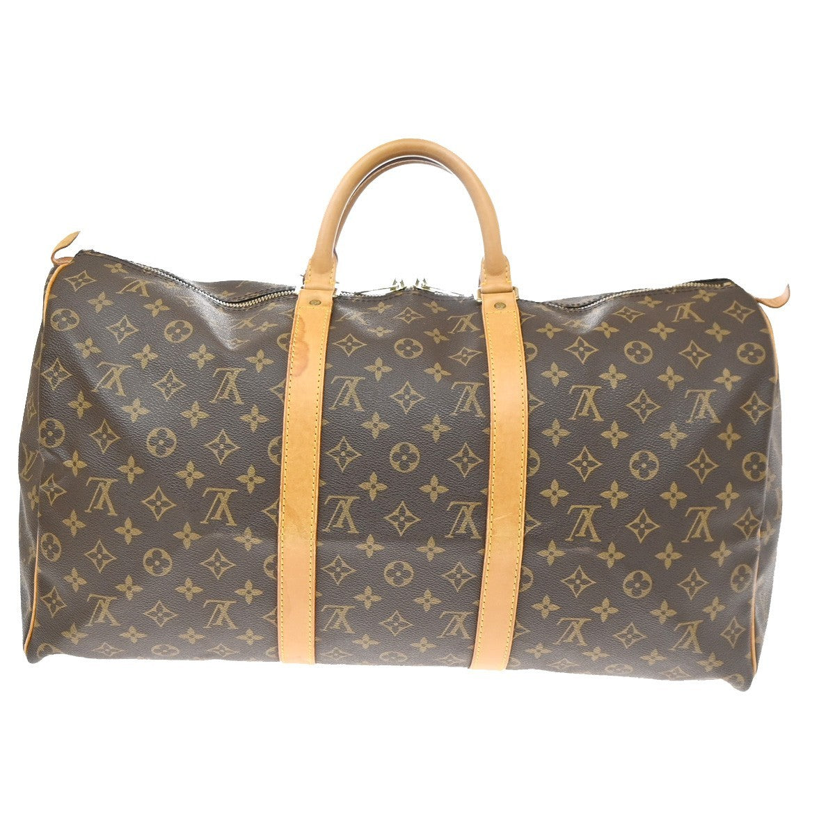 Louis Vuitton Keepall Monogram Brown Canvas Travel Bag Bag (Pre-Owned)