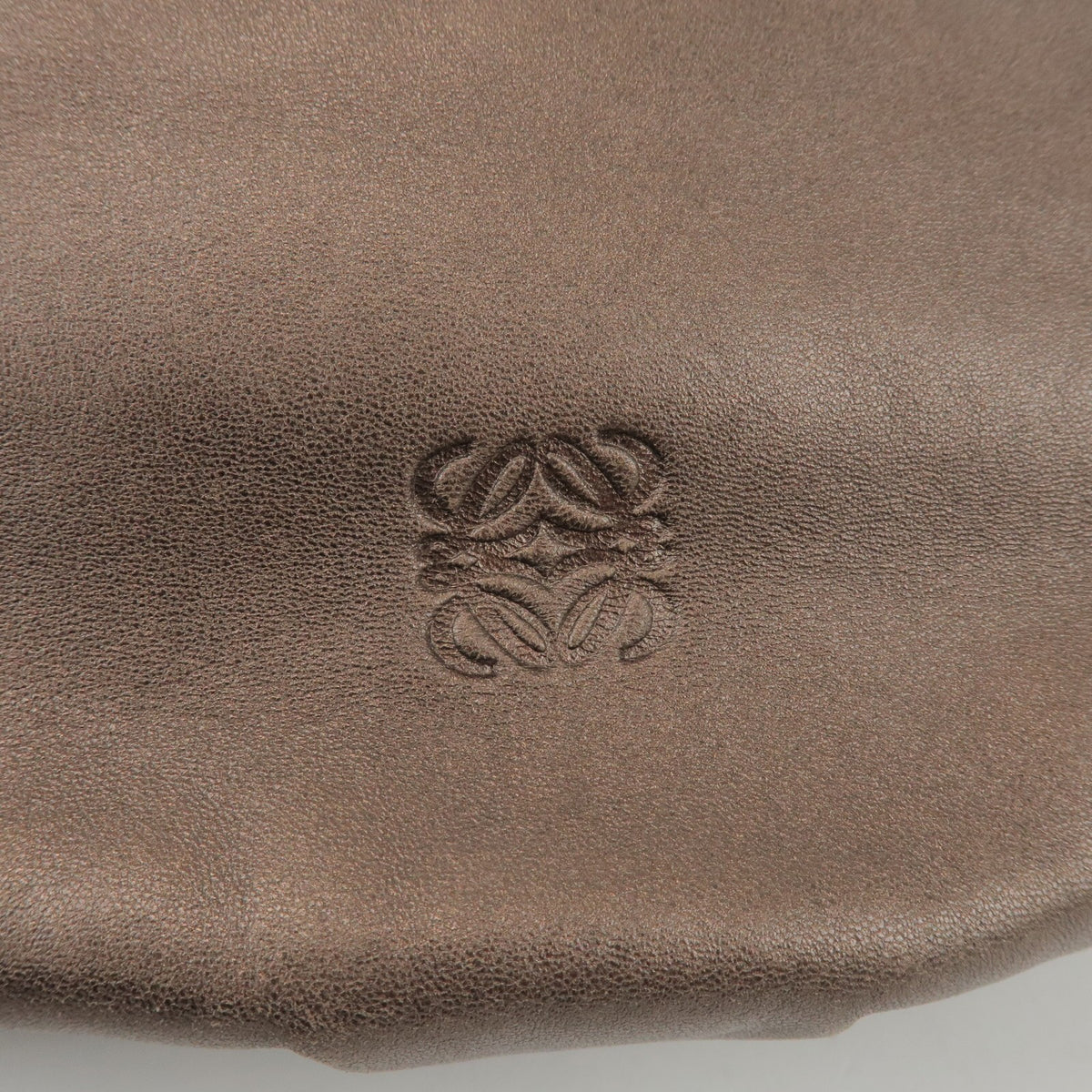 Loewe Anagram Leather Brown Leather Tote Bag Bag (Pre-Owned)