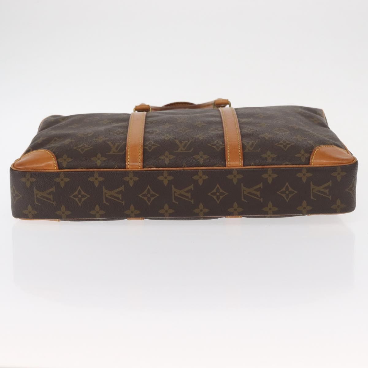 Louis Vuitton Porte-Documents Voyage Macassar Monogram Canvas Brown Canvas Briefcase Bag (Pre-Owned)