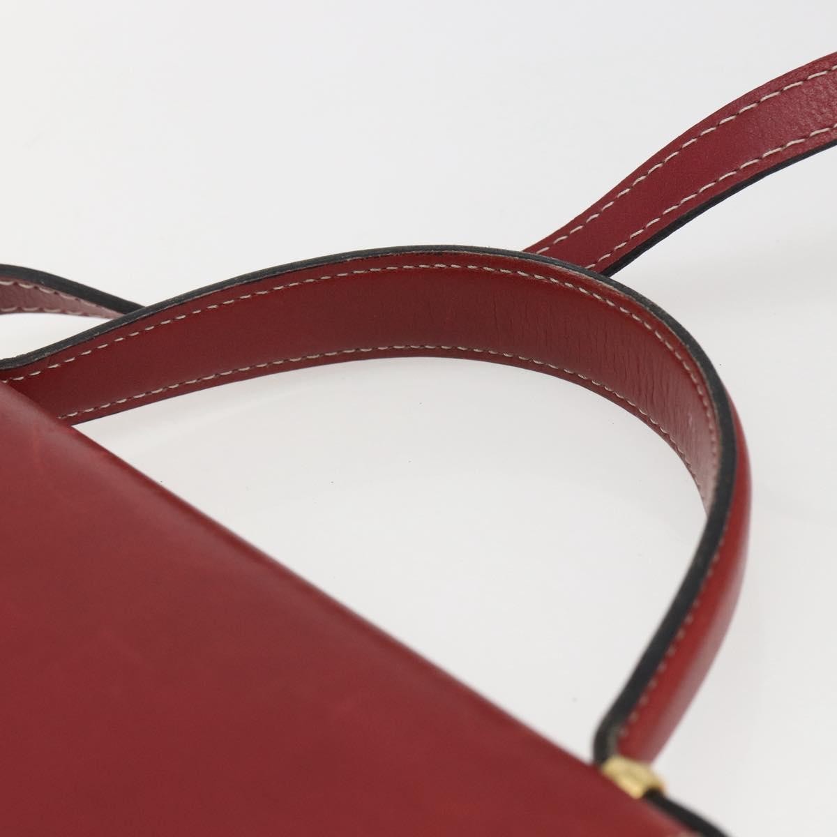 Christian Dior Vintage Leather Red Leather Handbag (Pre-Owned)
