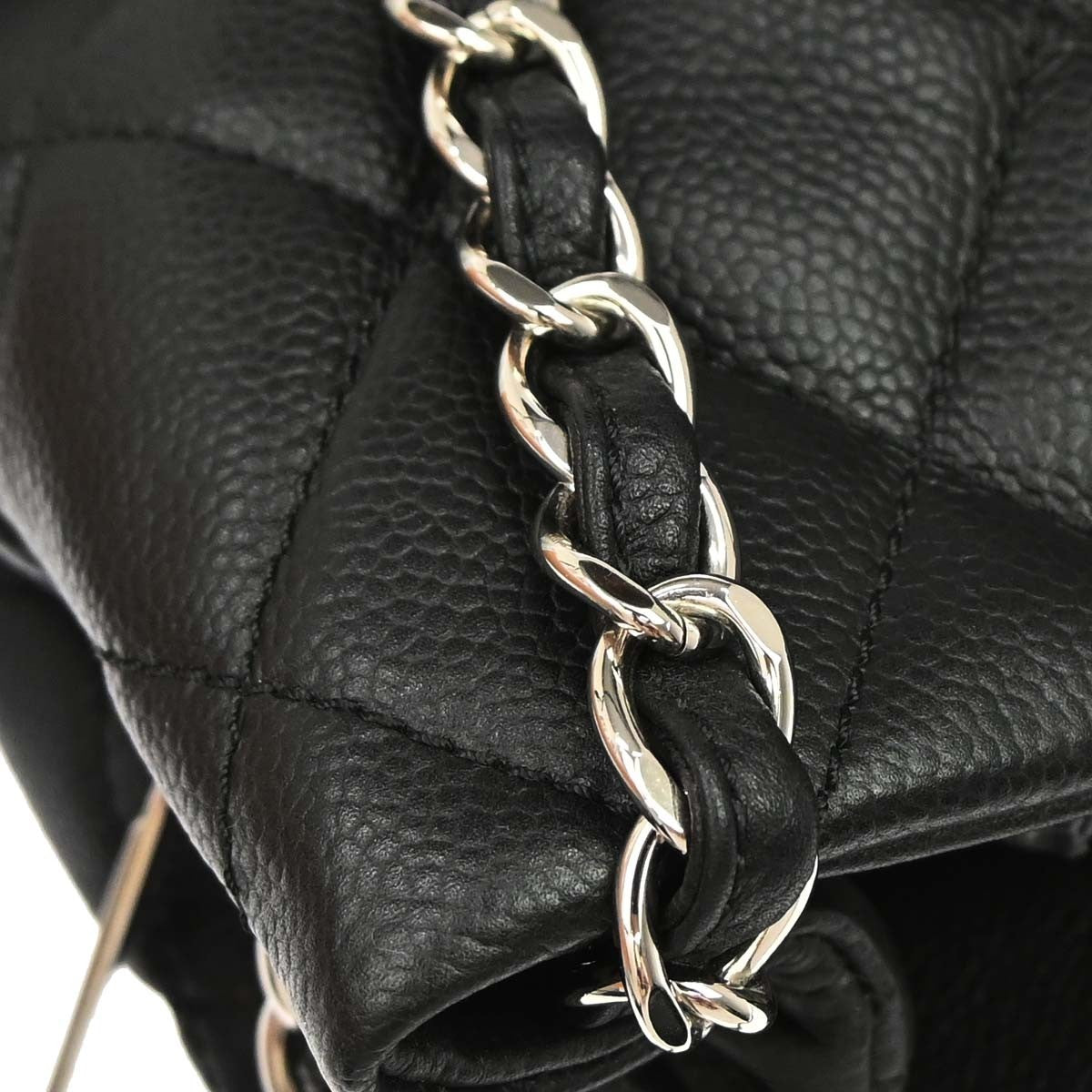 Chanel Timeless Cc Expandable Tote Quilted Caviar Black Leather Tote Bag Bag (Pre-Owned)