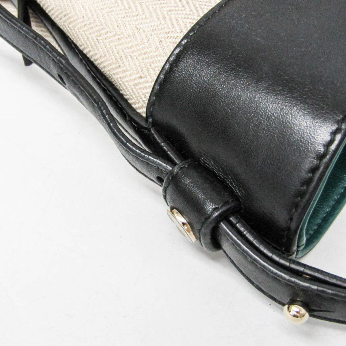Bvlgari Chandra Canvas Beige Canvas Shoulder Bag Bag (Pre-Owned)