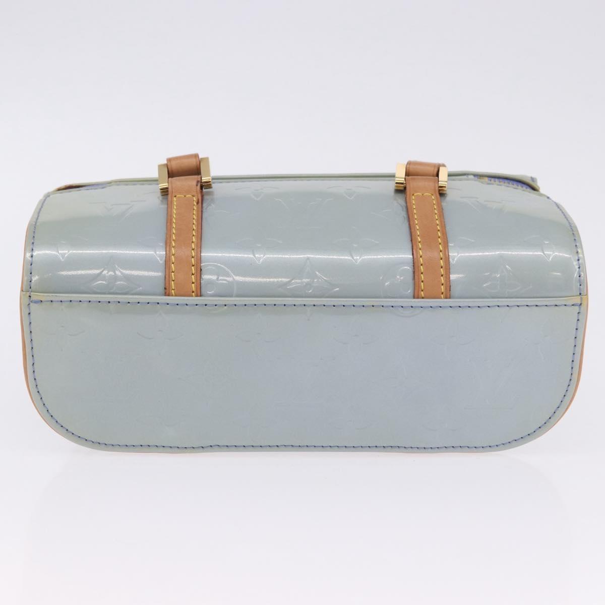 Louis Vuitton Sullivan Horizontal Monogram Vernis Blue Patent_Leather Handbag (Pre-Owned)