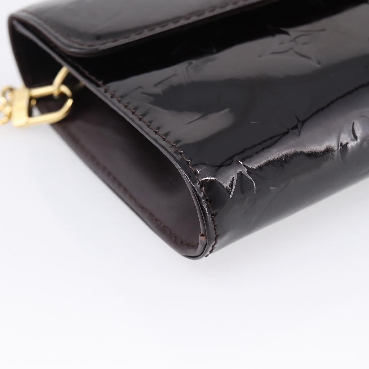 Louis Vuitton Bel Air Pochette Monogram Vernis Burgundy Patent_Leather Clutche & Pouche Bag (Pre-Owned)