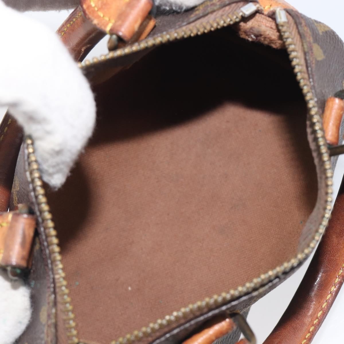 Louis Vuitton Speedy Mini Hl Monogram Canvas Brown Canvas Handbag (Pre-Owned)