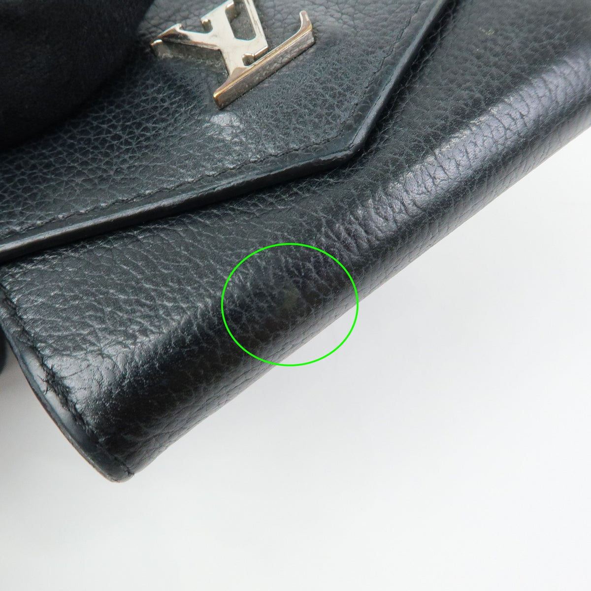 Louis Vuitton Lockmini Leather Black Leather Wallets Accessory (Pre-Owned)