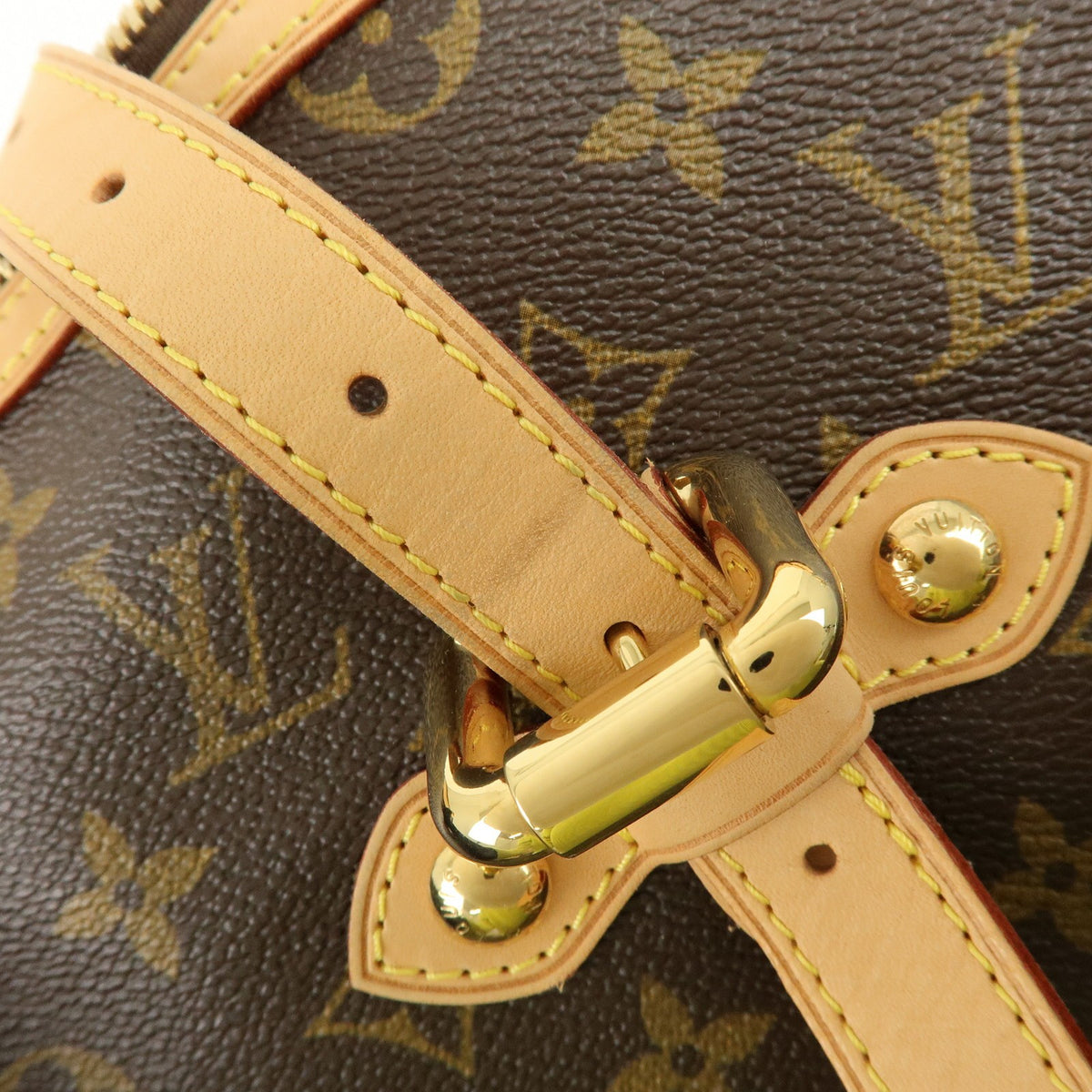 Louis Vuitton Palermo Monogram Canvas Brown Canvas Handbag (Pre-Owned)