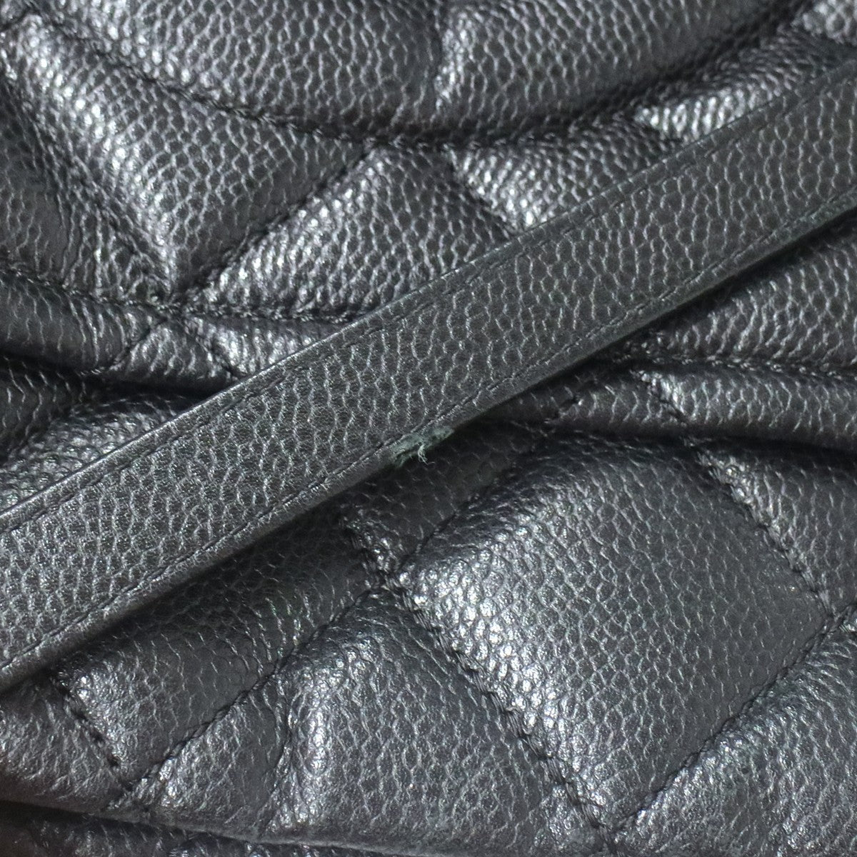 Chanel Timeless Cc Soft Quilted Caviar Black Leather Tote Bag Bag (Pre-Owned)