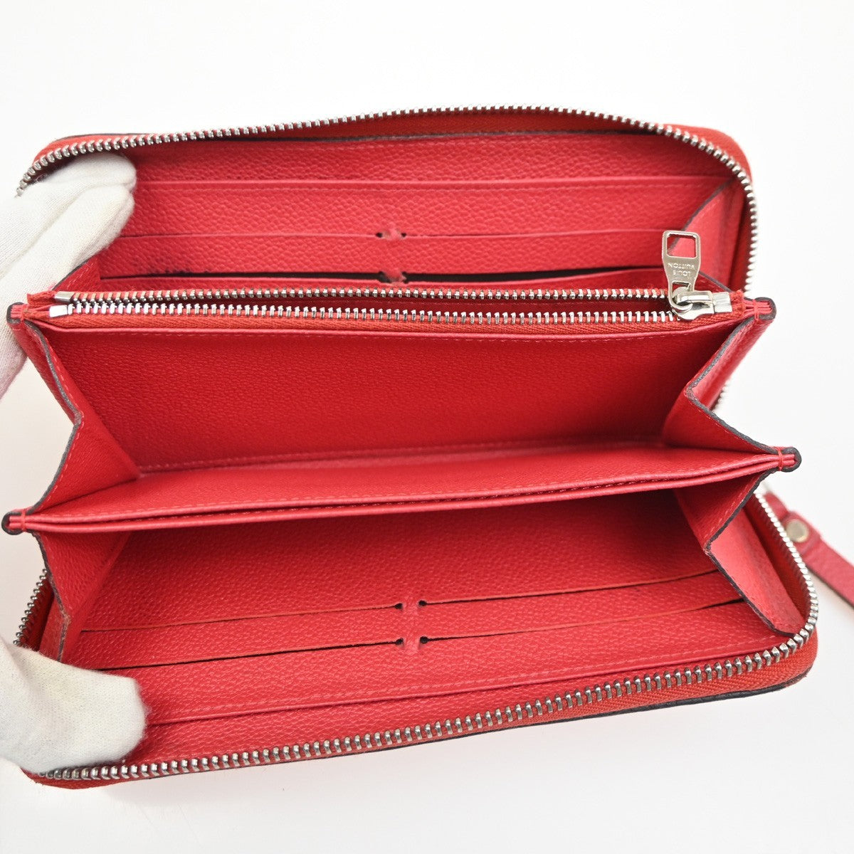 Louis Vuitton Portefeuille Zippy Monogramme Empreinte Monogramme Empreinte Red Leather Wallets Accessory (Pre-Owned)