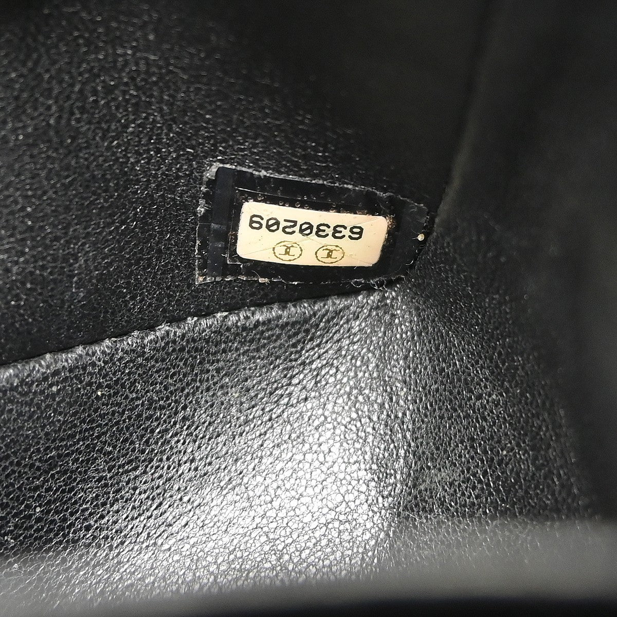 Chanel Timeless - Classic Double Flap Quilted Crinkled Patent Black Patent_Leather Shoulder Bag Bag (Pre-Owned)