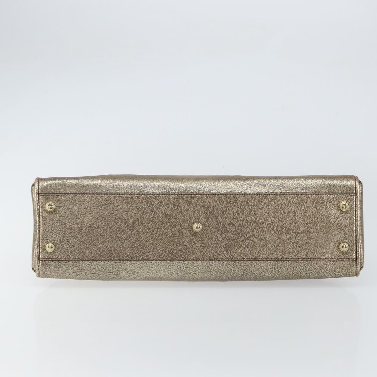 Cartier Marcello Leather Gold Leather Handbag (Pre-Owned)
