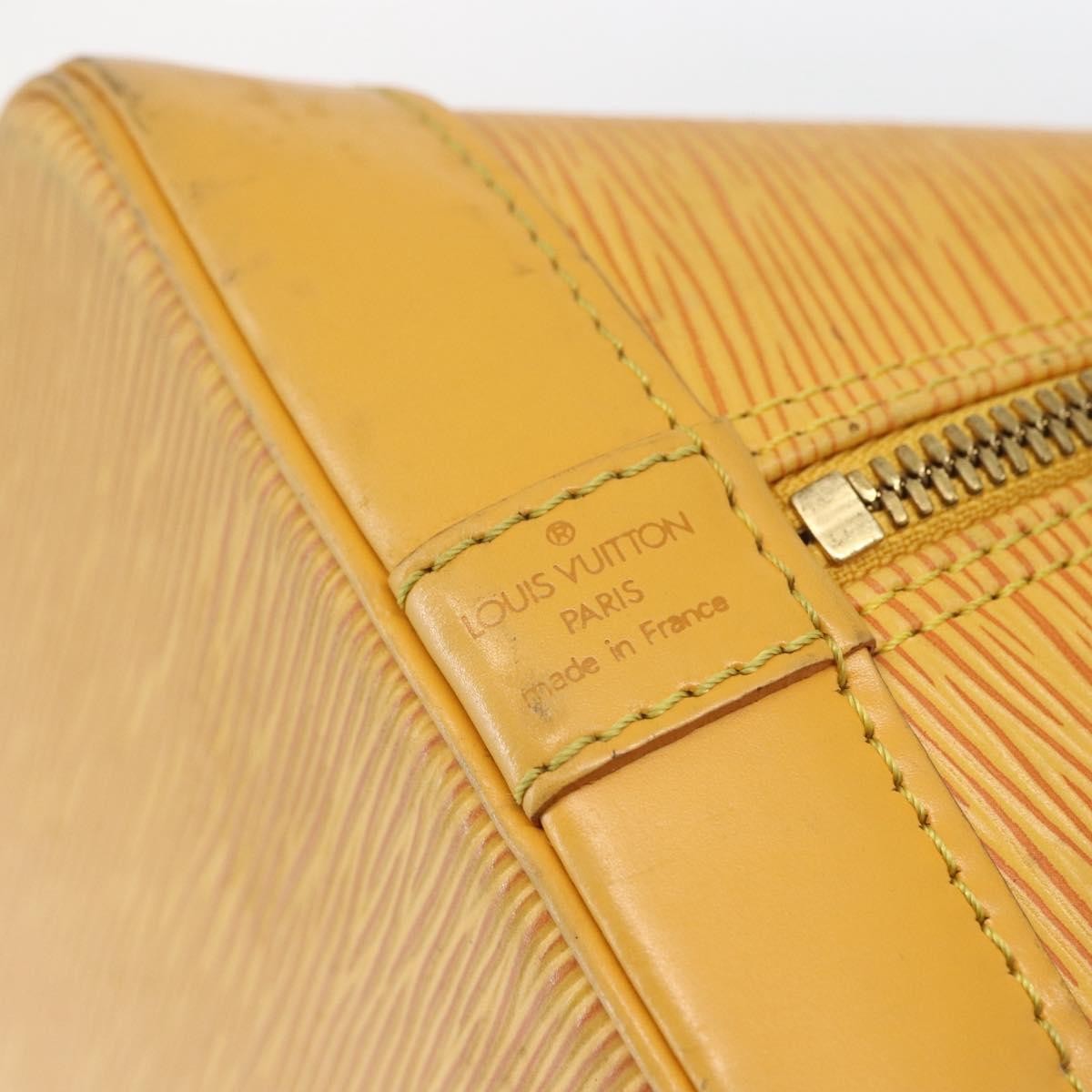 Louis Vuitton Alma Epi Leather Yellow Leather Handbag (Pre-Owned)
