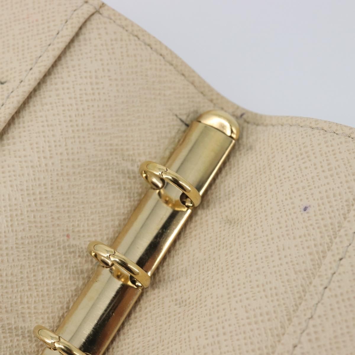 Louis Vuitton Ring Agenda Cover Damier Beige Canvas Briefcase Bag (Pre-Owned)