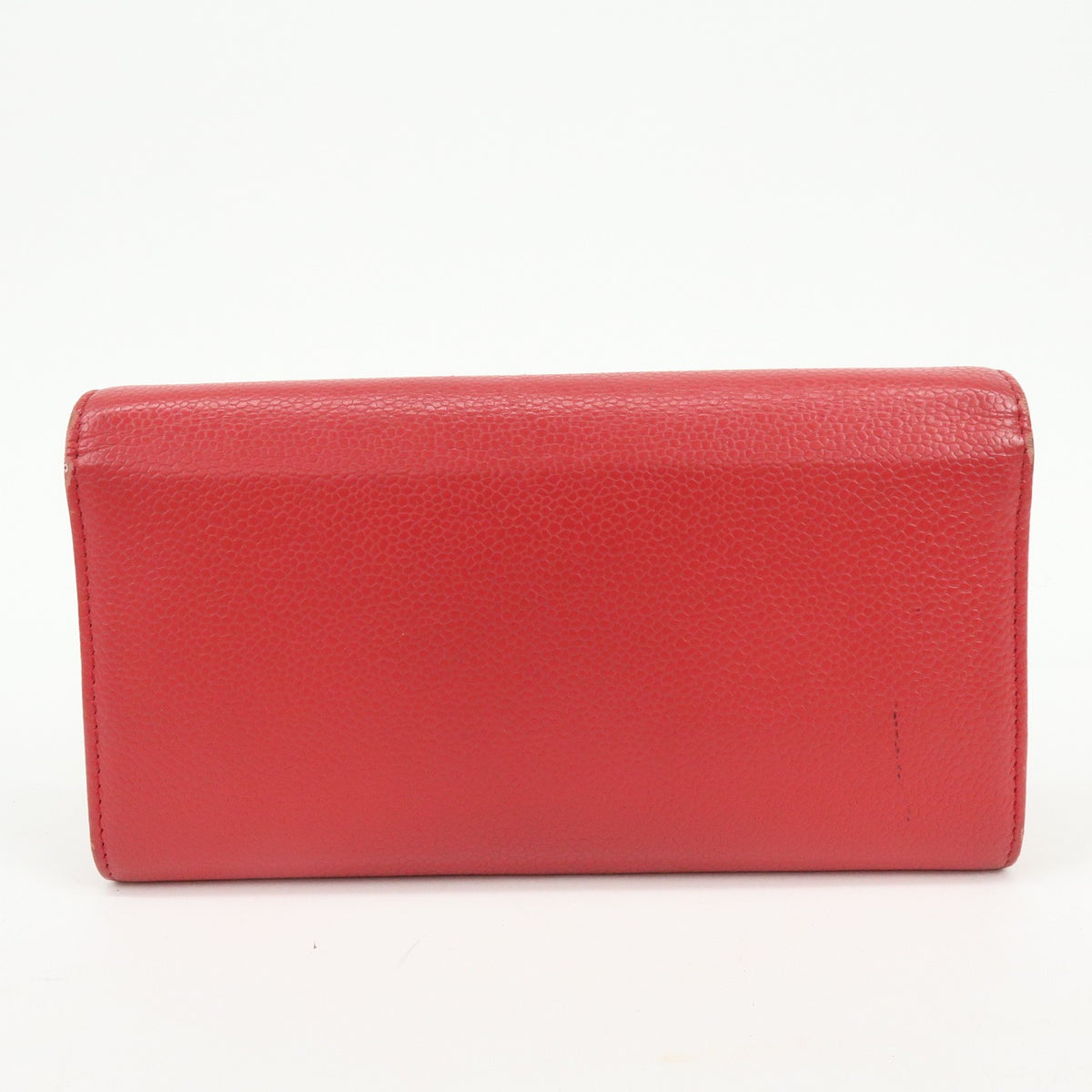 Chanel Timeless Cc Flap Caviar Red Calfskin Wallets Accessory (Pre-Owned)