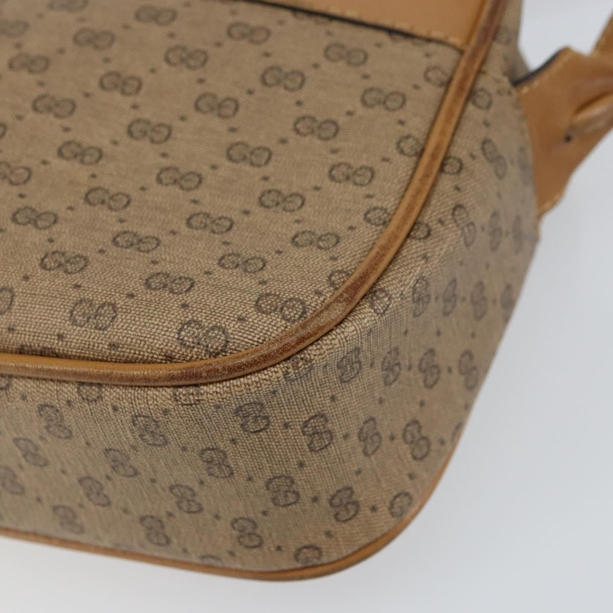 Gucci Micro Gg Supreme Gg Canvas Beige Pvc Shoulder Bag Bag (Pre-Owned)