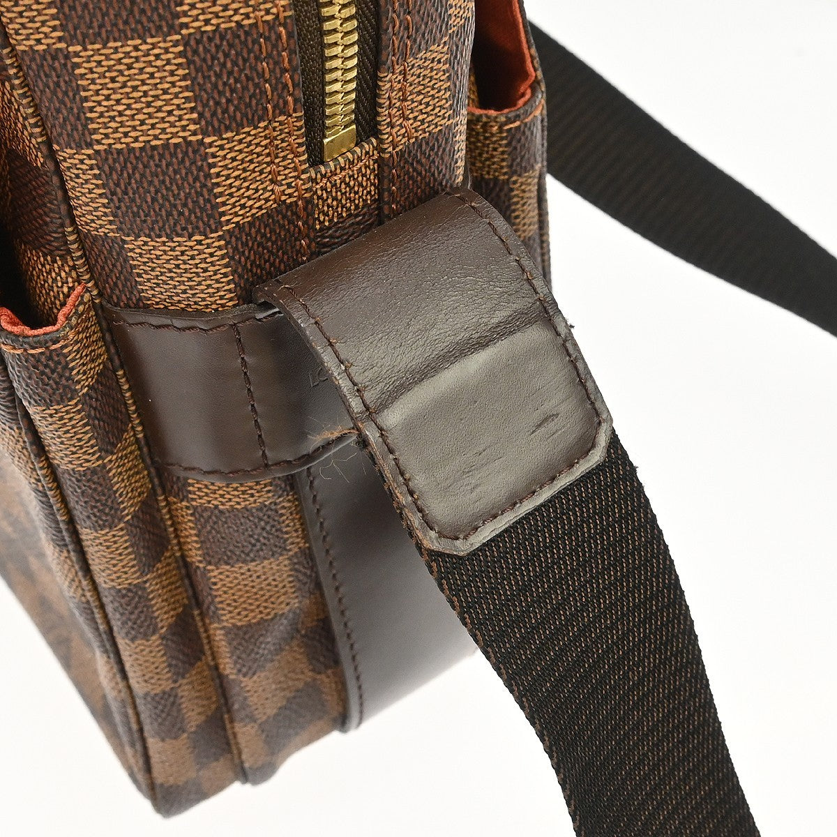 Louis Vuitton Naviglio Damier Ebene Brown Canvas Shoulder Bag Bag (Pre-Owned)