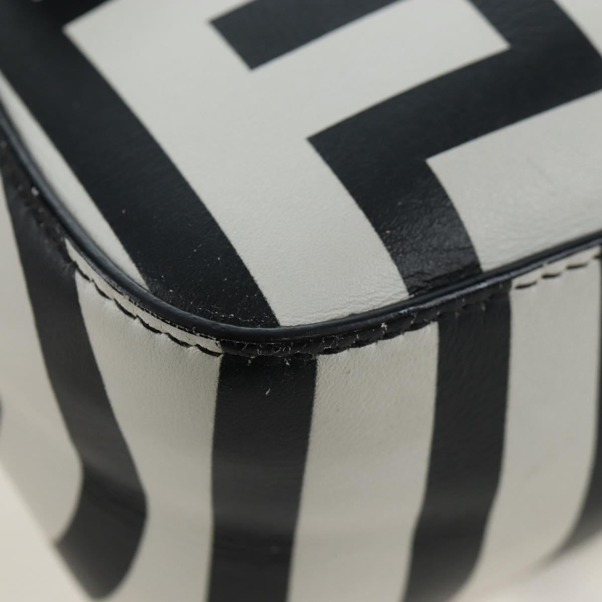 Fendi X Marc Jacobs Baguette Nm Printed Leather Black Leather Handbag (Pre-Owned)