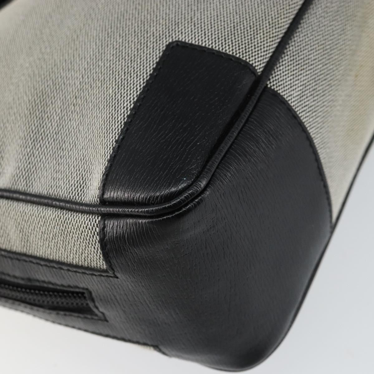 Gucci Vintage Square G Canvas Gray Canvas Handbag (Pre-Owned)