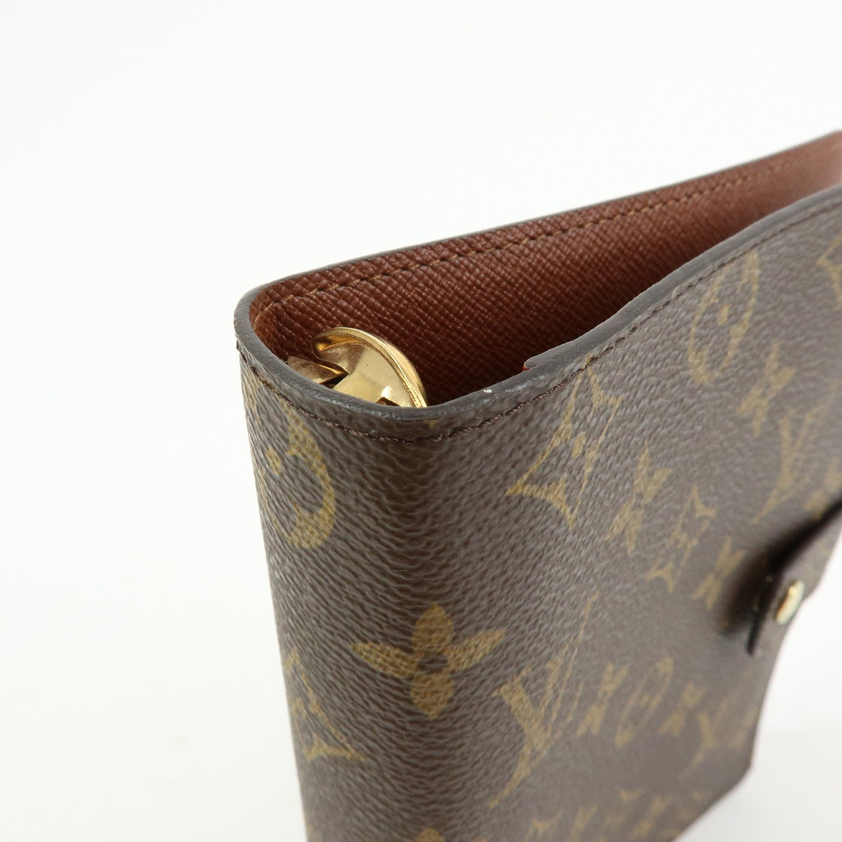 Louis Vuitton Ring Agenda Cover Monogram Canvas Brown Canvas Briefcase Bag (Pre-Owned)