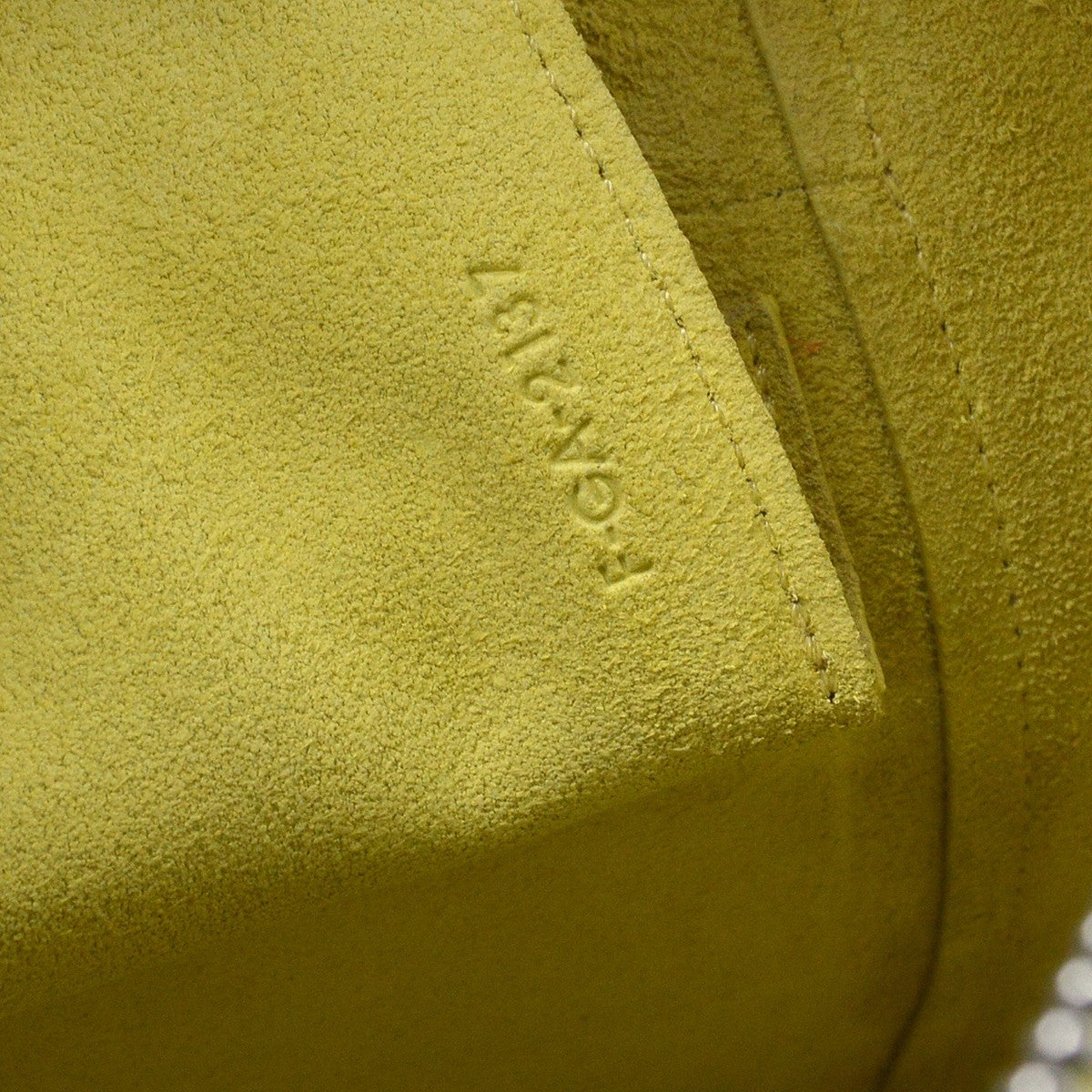 Celine Belt Leather Yellow Leather Handbag (Pre-Owned)