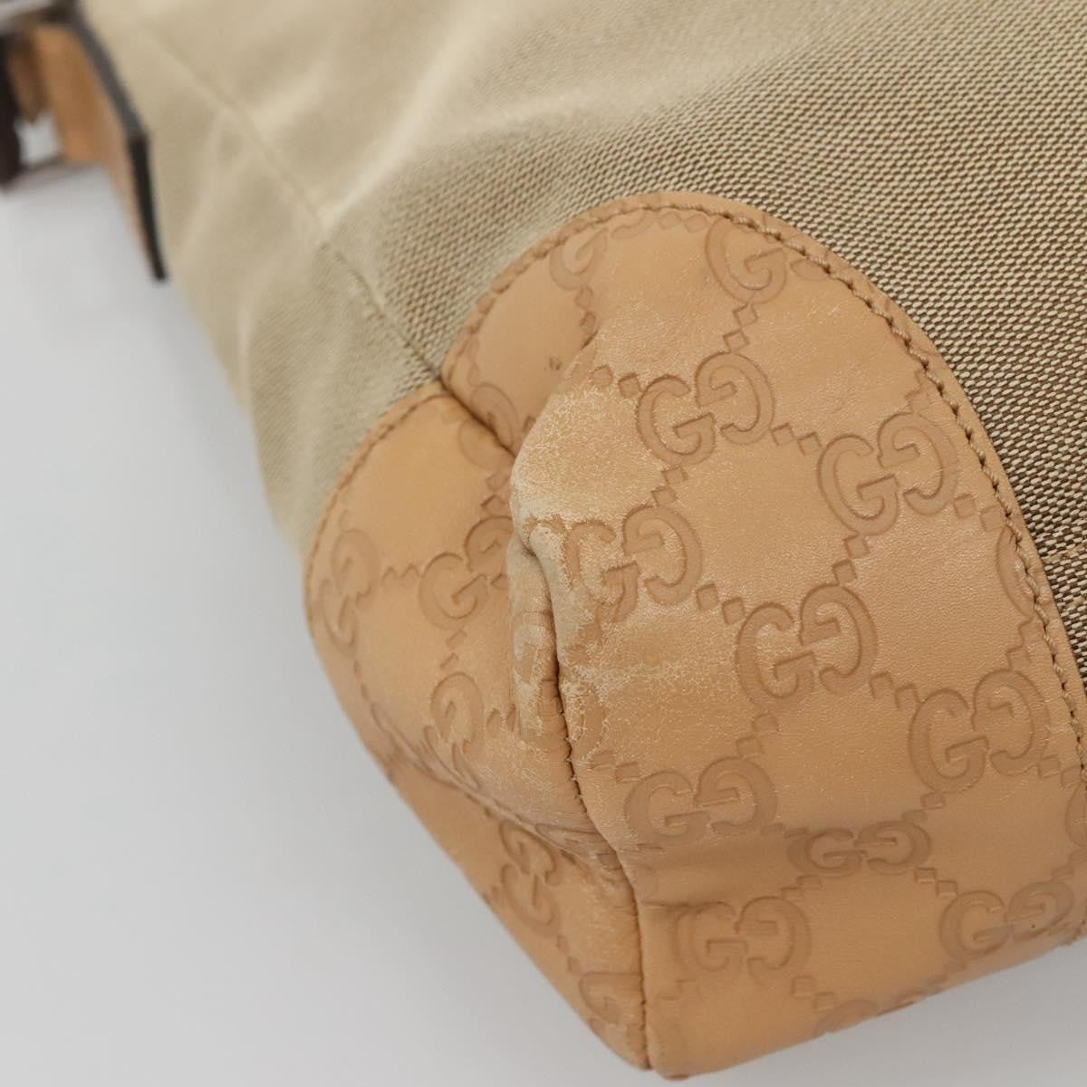 Gucci Original Messenger Gg Canvas Beige Canvas Shoulder Bag Bag (Pre-Owned)