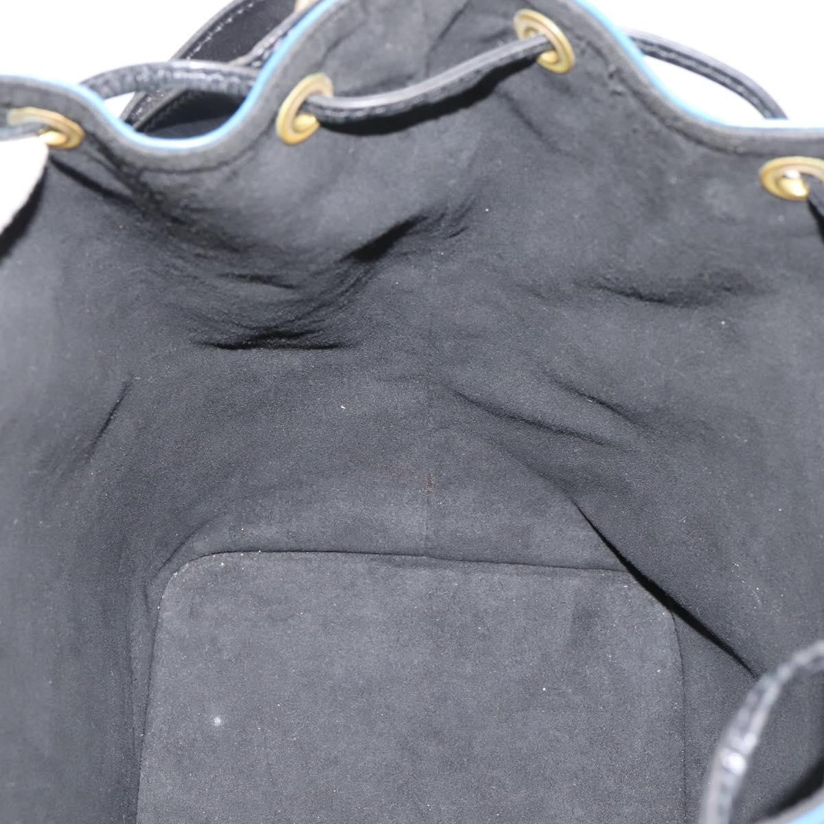 Louis Vuitton Bicolor Petit Noe Epi Leather Blue Leather Shoulder Bag Bag (Pre-Owned)